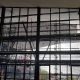 steel framework for floor to ceiling double height commercial window