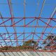 extension to stadium roof trusses structural steel